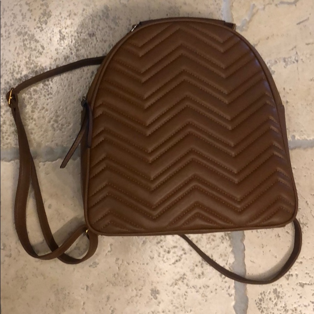Faux Leather Backpack